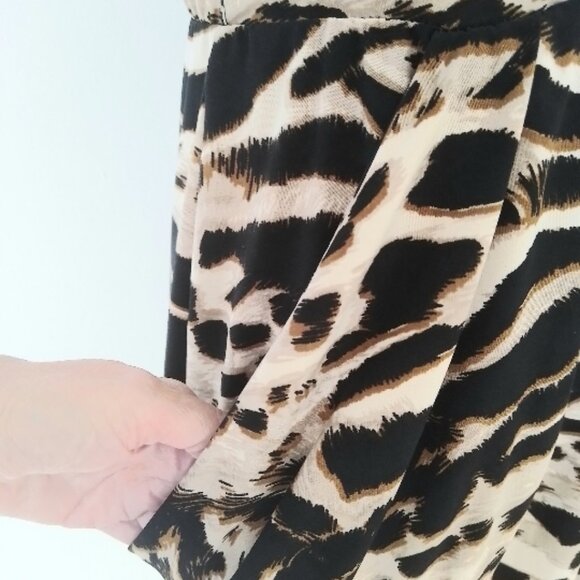 ALIN PAIGE Animal Print Mini Dress with Pockets | Bold Style! Size S - Picture 5 of 9